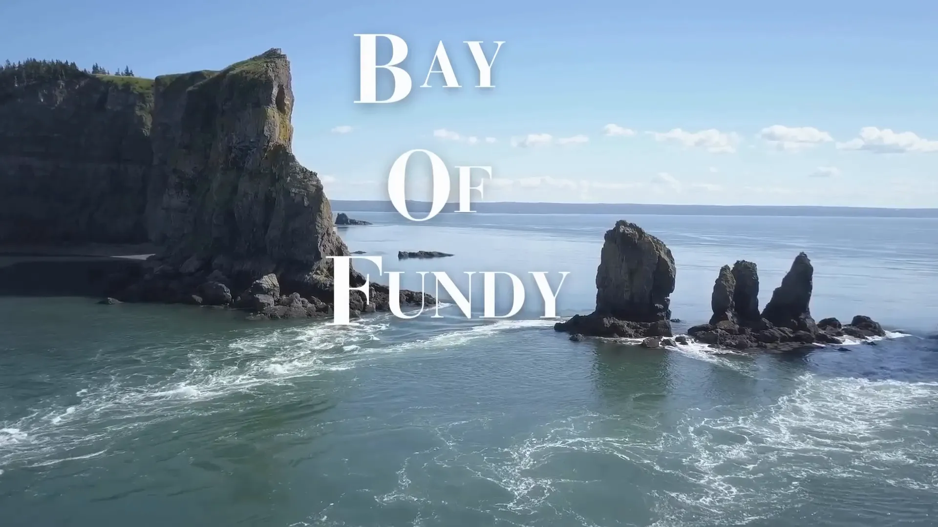 The dramatic tides of Bay of Fundy